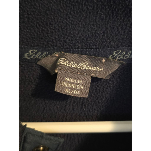 Men's Eddie‎ Bauer Pullover Fleece XL Gray - Picture 5 of 8